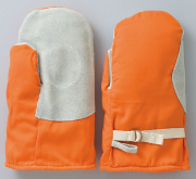 牛床革冷凍庫用2本指作業手袋