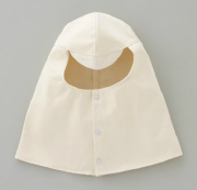 帆布M型頭巾(ツバ付き)